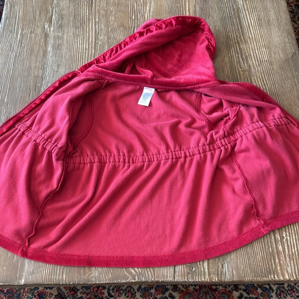 Gymboree red Velour Hoodie Full Zip Up Girls Size 6
